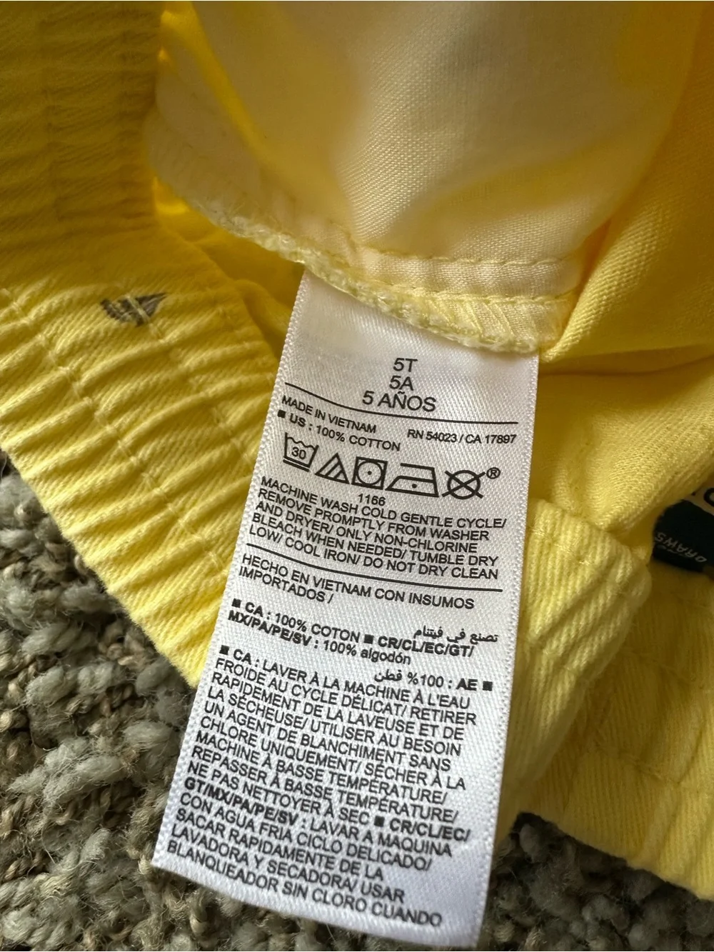 Old Navy lightweight yellow